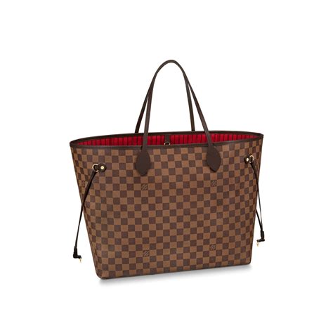 louis vuitton neverfull monogram vs damier ebene|louis vuitton damier ebene wristlet.